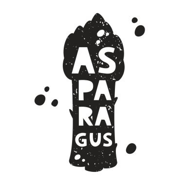 Kuşkonmaz grunge etiketi. İçinde harfler olan siyah doku silueti. Pul taklidi, sürtünme izleri. Beyaz arkaplanda el çizimi izole illüstrasyon