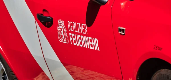 Berlin Germany June 2021 View Logo Berlin Fire Brigade Door — Stock Photo, Image