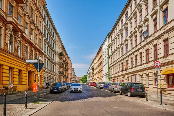 Berlino Germania Maggio 2022 Tipico Paesaggio Urbano Berlino Kreuzberg Nel — Foto Stock