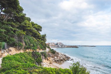 Tarragona, Katalonya, İspanya 'da Roc de Sant Gaieta köyü.