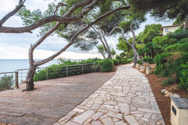 Tarragona, Katalonya, İspanya 'da Roc de Sant Gaieta köyü.