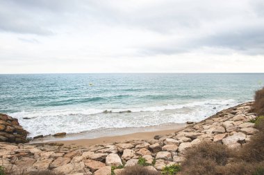 Tarragona, Katalonya, İspanya 'da Roc de Sant Gaieta köyü.