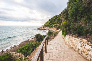 Tarragona, Katalonya, İspanya 'da Roc de Sant Gaieta köyü.
