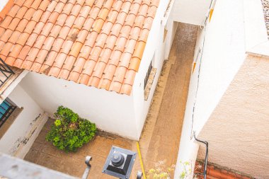 Eylül 2021: Tarragona, Katalonya, İspanya 'da Roc de Sant Gaieta köyü.