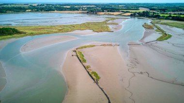 Beautiful river Alde at Snape at low tide