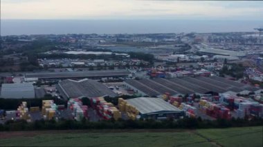 Quiet docks during Port of Felixstowe industrial strike action August 2022
