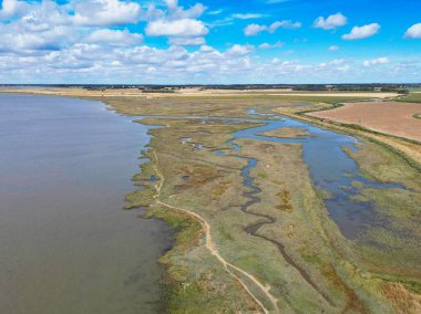 Labirent nehri hava manzaralı bataklıklar