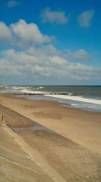Plaża Waxham Północno Wschodnim Norfolk — Zdjęcie stockowe