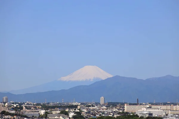 Fuji Вид Сінкоясу Канаґава Японія Зима — стокове фото