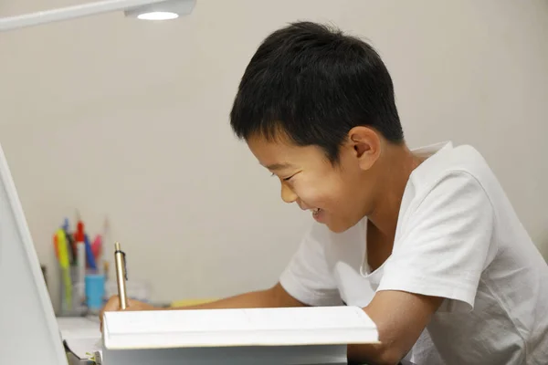 Estudiante Japonés Comedor Quinto Grado Escuela Primaria —  Fotos de Stock