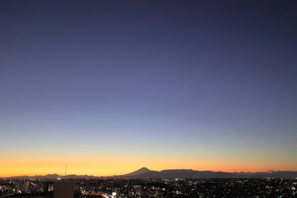 Fuji View Yokohama Kanagawa Japan Evening Scene — Stock Photo, Image