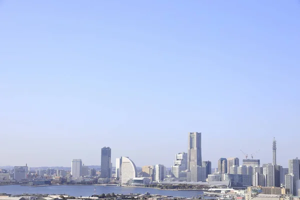 Yokohama Minatomirai Japan Blick Von Shinkoyasu — Stockfoto