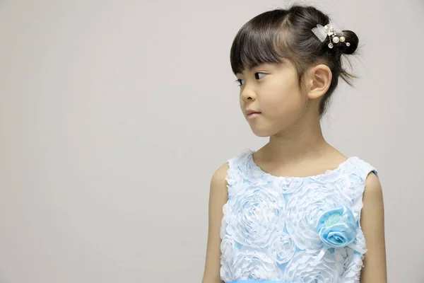 Japanese Girl Dress Profile Years Old — Stock Photo, Image