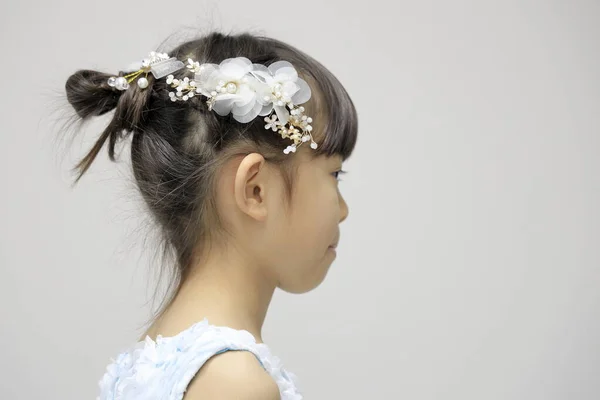 Japanese Girl Dress Profile Years Old — стокове фото