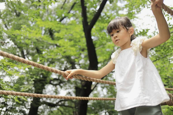 Японська Студентка Грає Мотузкою Років — стокове фото
