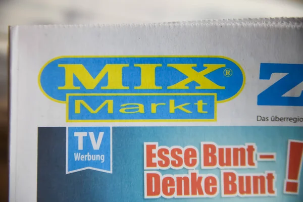 Viersen Németország Január 2022 Hirdetési Folyóirat Közelsége Mix Markt Szupermarket — Stock Fotó