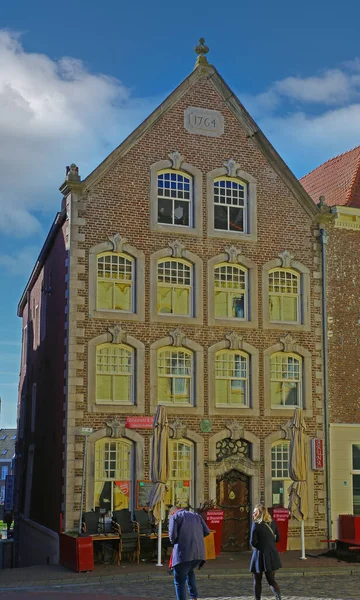 Roermond Netherlands February 2022 View Narrow Typical Dutch Historical House — Stock Photo, Image