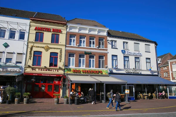 Roermond Países Bajos Febrero 2022 Vista Sobre Plaza Las Antiguas — Foto de Stock