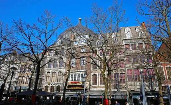 Liegi Place Saint Lambert Belgio Marzo 2022 Vista Oltre Gli — Foto Stock