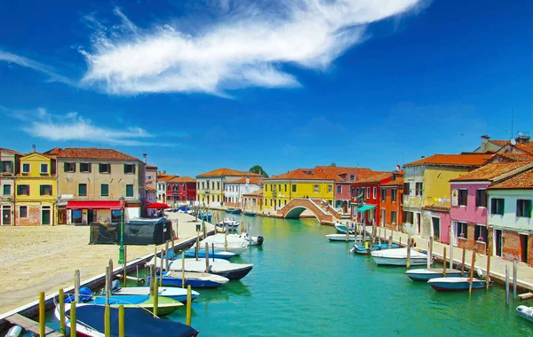 Venedig Murano Italien Mai 2019 Malerischer Blick Auf Wasserkanal Mit — Stockfoto