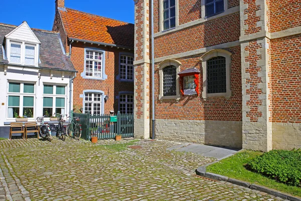 Lier Begijnhof Belgio Aprile 2022 Vista Sul Vecchio Cortile Medievale — Foto Stock
