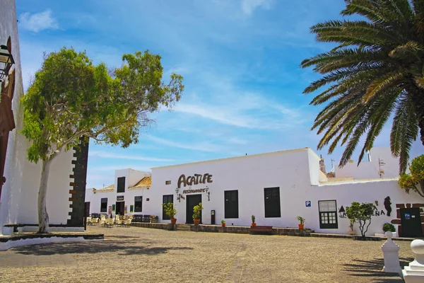 Teguise Lanzarote Juin 2019 Mooie Witte Kalme Canarische Stad Traditioneel — Stockfoto
