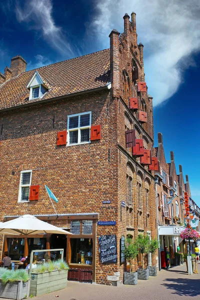 Venlo Romerhuis Netherlands July 2022 Beautiful Square Medieval Brick House — Stock Photo, Image