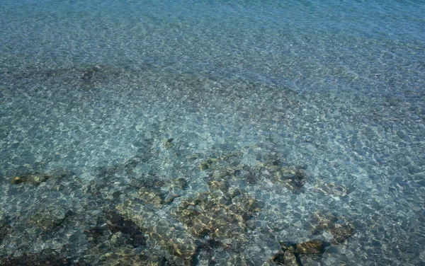 Background Texture Blue Water Small Waves Water Clear Transparent You — Fotografia de Stock