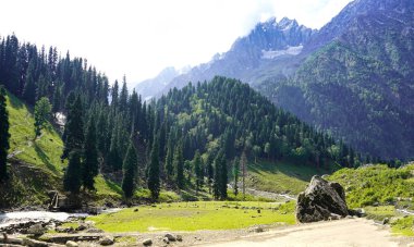 Sonamarg kaşmir 'in güzel manzarası