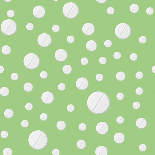 White Pills Colored Background Pattern —  Vetores de Stock