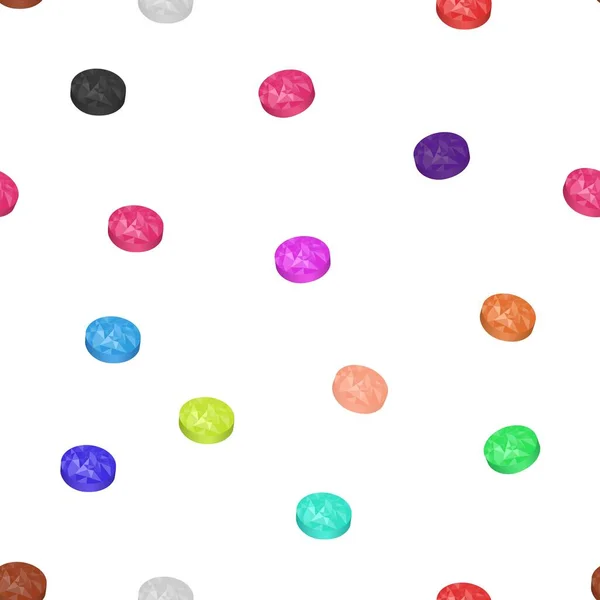 Multicolored candies on a white background. Pattern.