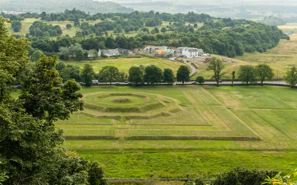 View over the ancient King\'s Park and King\'s Knot at Stirling, Scotland