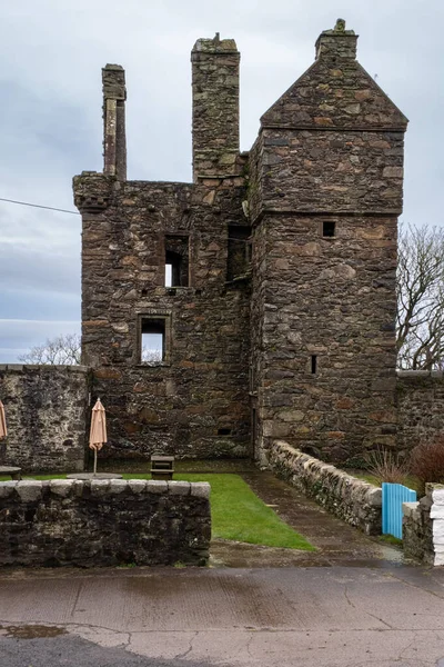 苏格兰威格顿湾Carsluith城堡石塔的废墟 — 图库照片