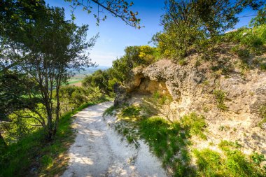 Lautrec place'i keşfetme yolu, Tarn, Fransa