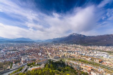 Bastille bakış açısından görmeye Grenoble şehir