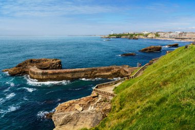 Bir kenti Biarritz Fransa Güney harika bir güneşli gün boyunca