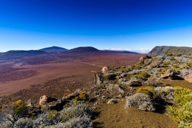 Plaine des Sables ve Piton de la Fournaise Reunion Adası 'nda