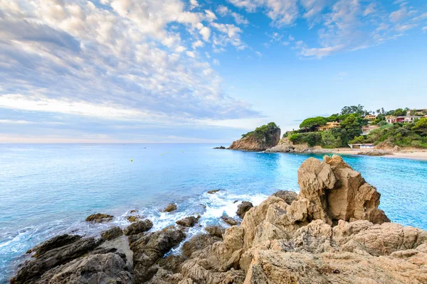 Prachtige Kreek Sant Francesc Strand Bij Blanes Spanje — Stockfoto