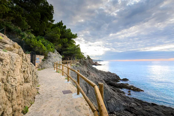 Beautiful Sant Francesc Creek Beach Blanes Spain — Stock Photo, Image