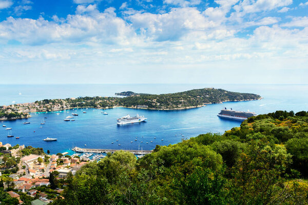 Landscape of Saint Jean Cap Ferrat in France