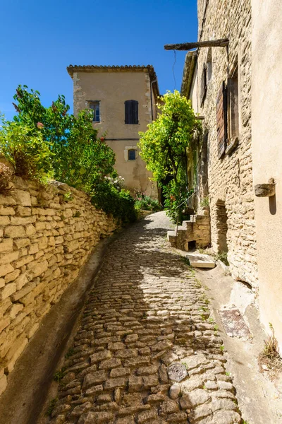 Oude Weg Het Dorp Gordes Luberon Land Frankrijk — Stockfoto