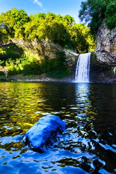 Καταρράκτης Της Bassin Paix Στο Νησί Reunion Κατά Διάρκεια Μια — Φωτογραφία Αρχείου