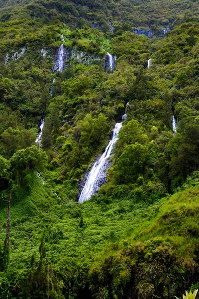 Waterfal Ονομάζεται Voile Mariee Στο Salazie Στο Νησί Reunion — Φωτογραφία Αρχείου