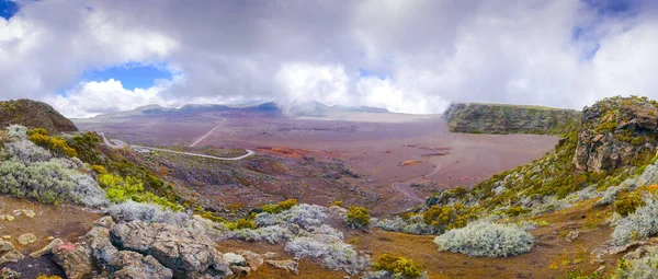 Kilátás Plaine Des Sables Vulkánra Reunion Szigeten — Stock Fotó