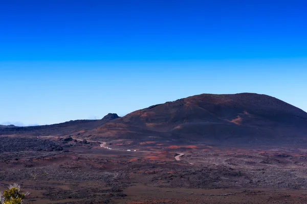 Plaine Des Sables Und Piton Fournaise Auf Der Insel Réunion — Stockfoto