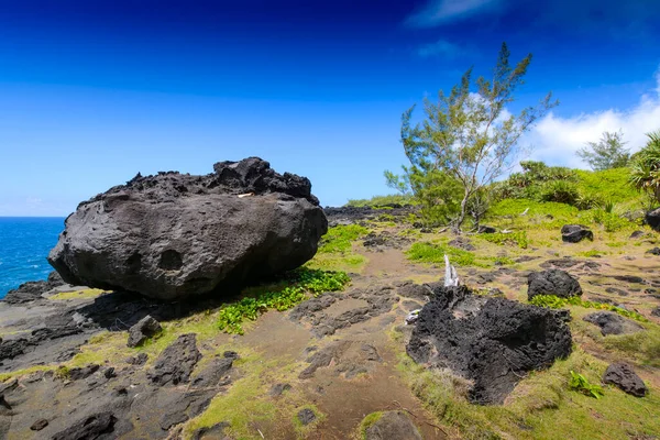 Typical Landscape Volcanic Rock Reunion Island — Stock Photo, Image