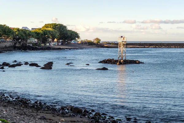 Jetée Village Terre Sainte Réunion Par Une Journée Ensoleillée — Photo