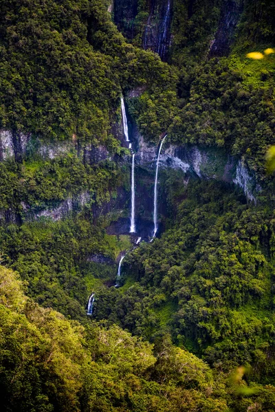 Wunderschöner Wasserfall Takamaka Tal Insel Réunion — Stockfoto