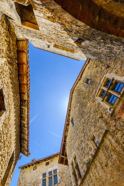 Ancient Architecture Perouges Village France Sunny Day — Stock Photo, Image