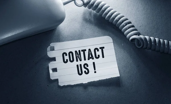 Words Contact Business Concept Idea — Stock Photo, Image